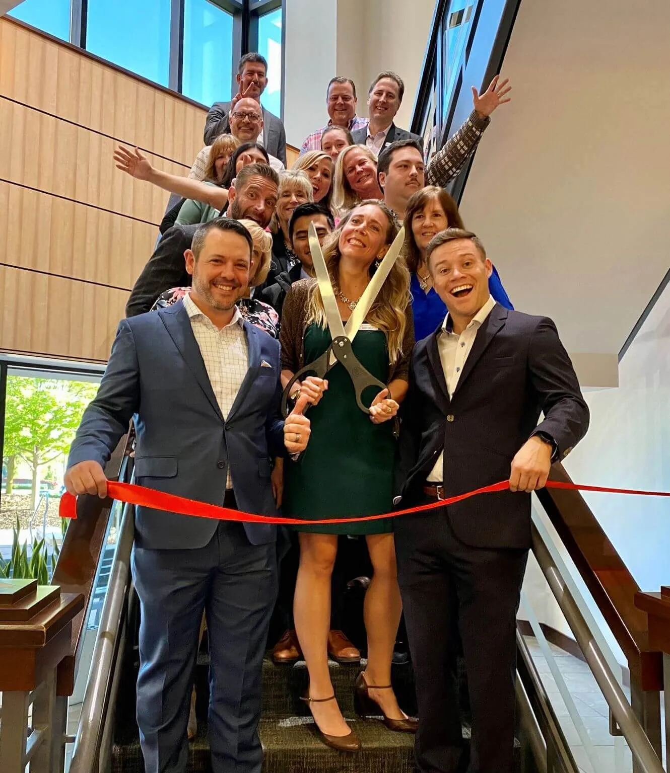 The Avior Wealth team opening a new office