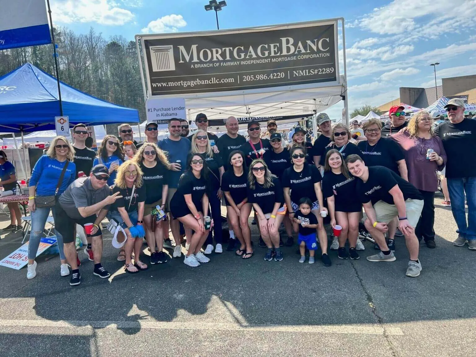 The Fairway team at an outdoor event